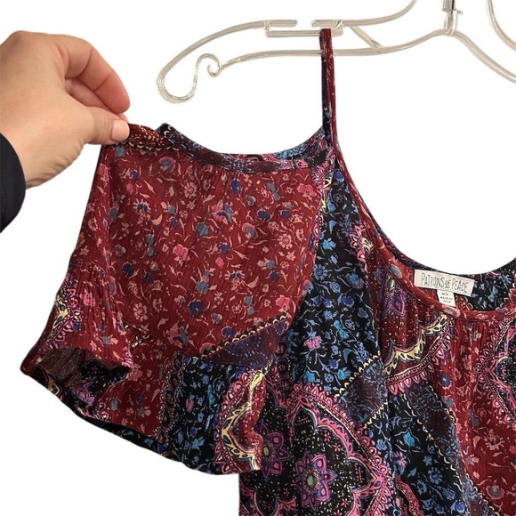 Patrons of Peace Women's XS Floral Boho Blouse Multicolor Casual Top - Picture 5 of 9